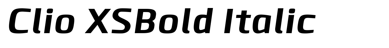 Clio XSBold Italic